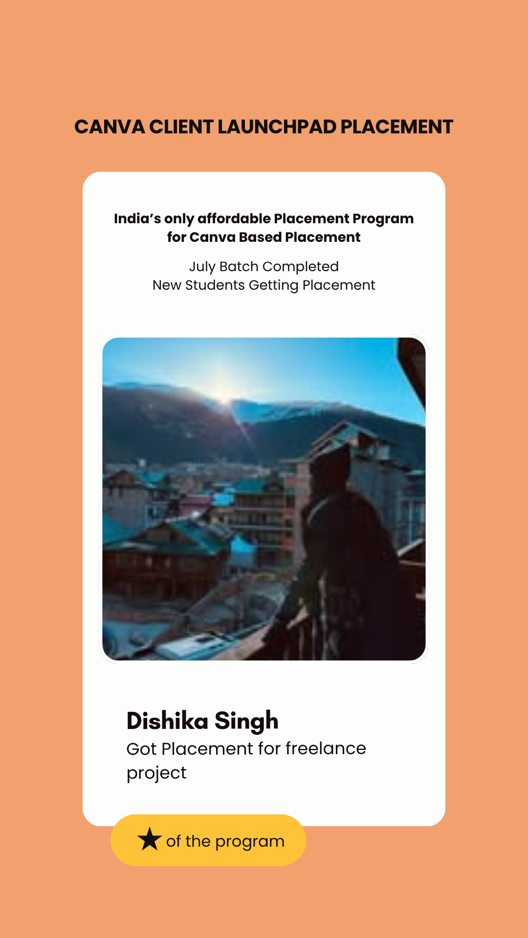 Dishika Singh — Canva Initiative placement, Wabbithire