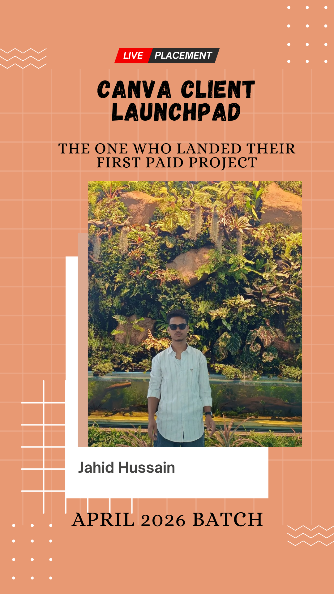 Jahid Hussain — placed through Wabbithire Client Launchpad