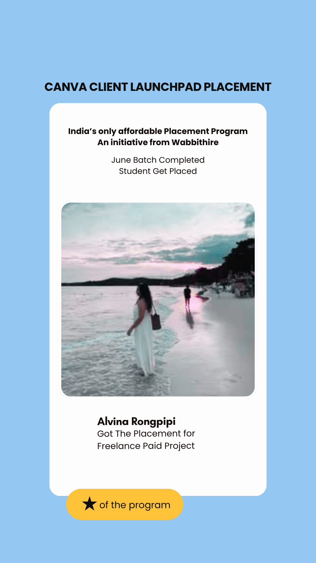Alvina Rongpipi — placed through Wabbithire Client Launchpad