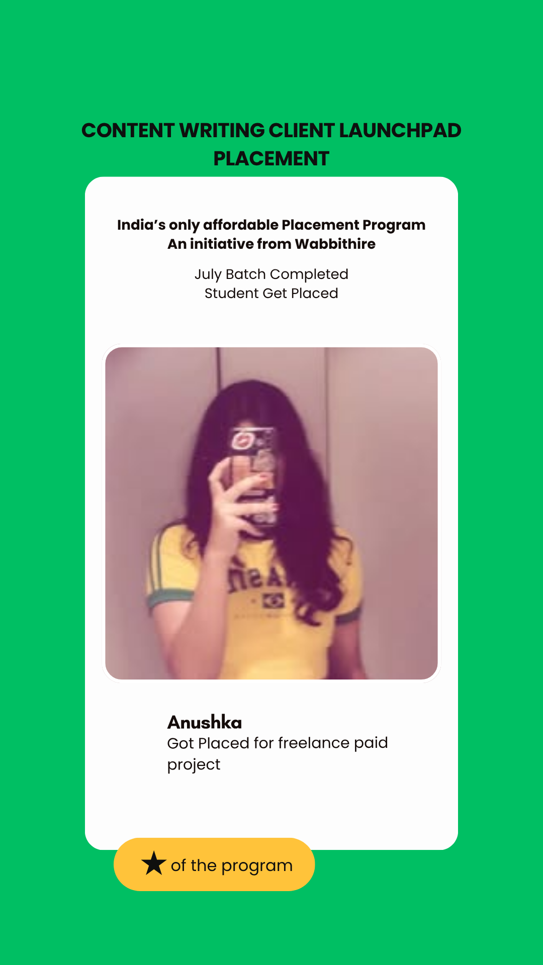 Anushka — Freelance Paid Project opportunity through the Wabbithire Writing Initiative (July 2026 Batch)