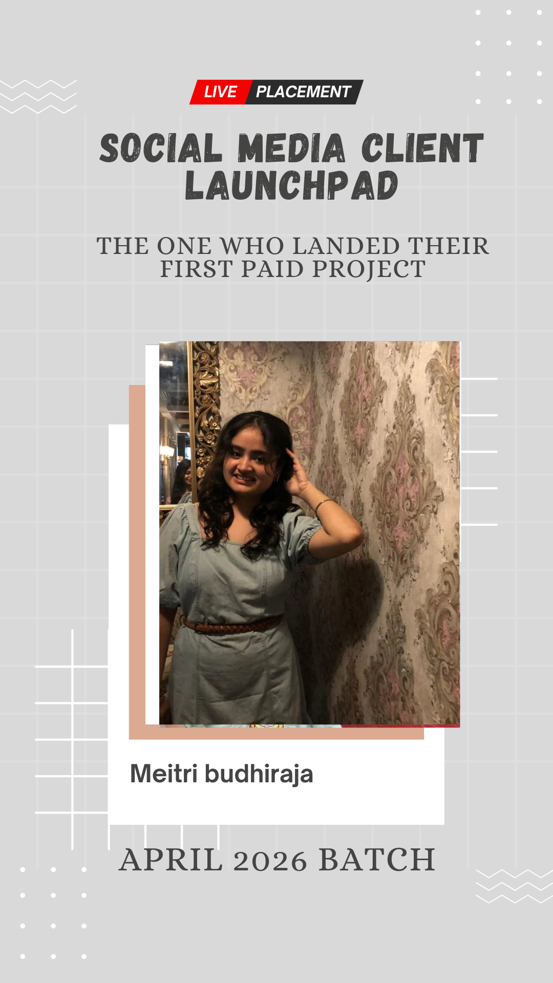 Meitri Budhiraja — placed through Wabbithire Client Launchpad