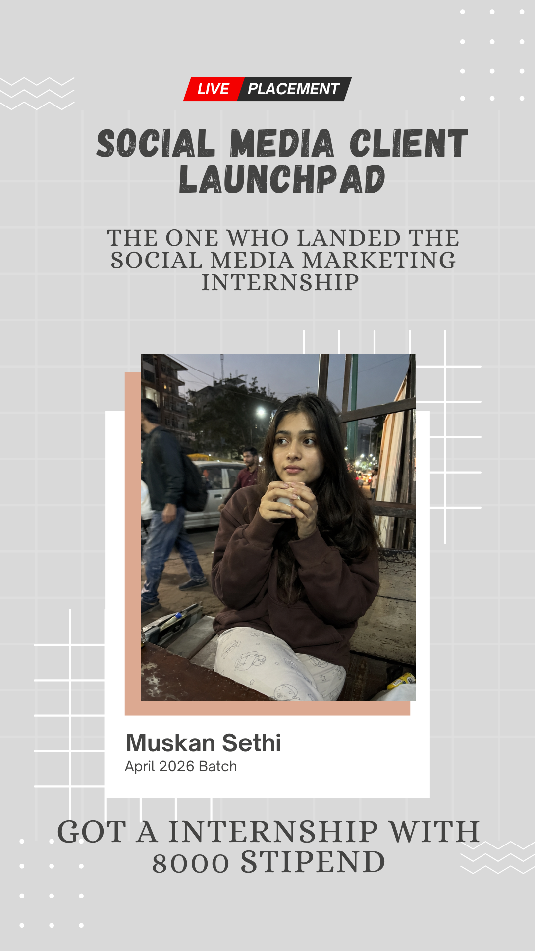 Muskan Sethi — placed through Wabbithire Client Launchpad