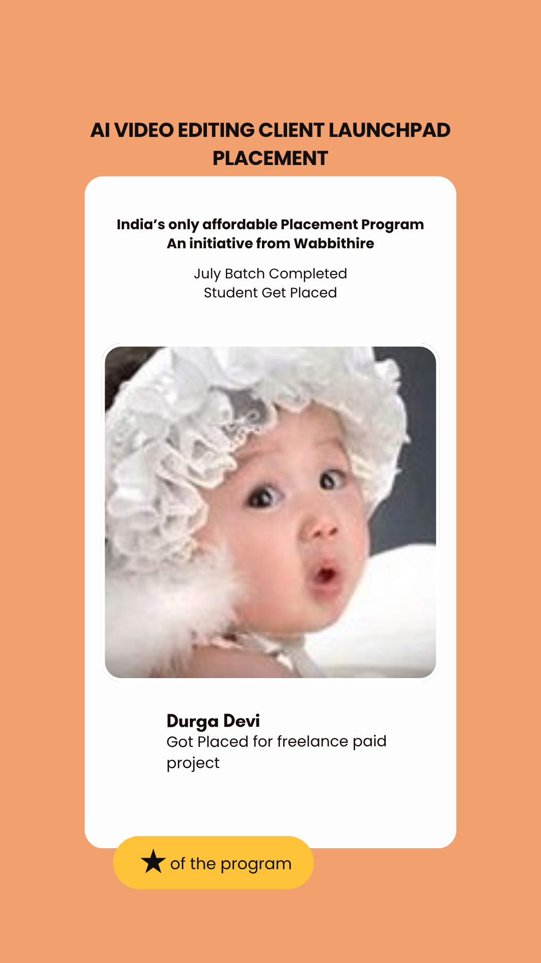 Durga Devi — placed through Wabbithire Client Launchpad