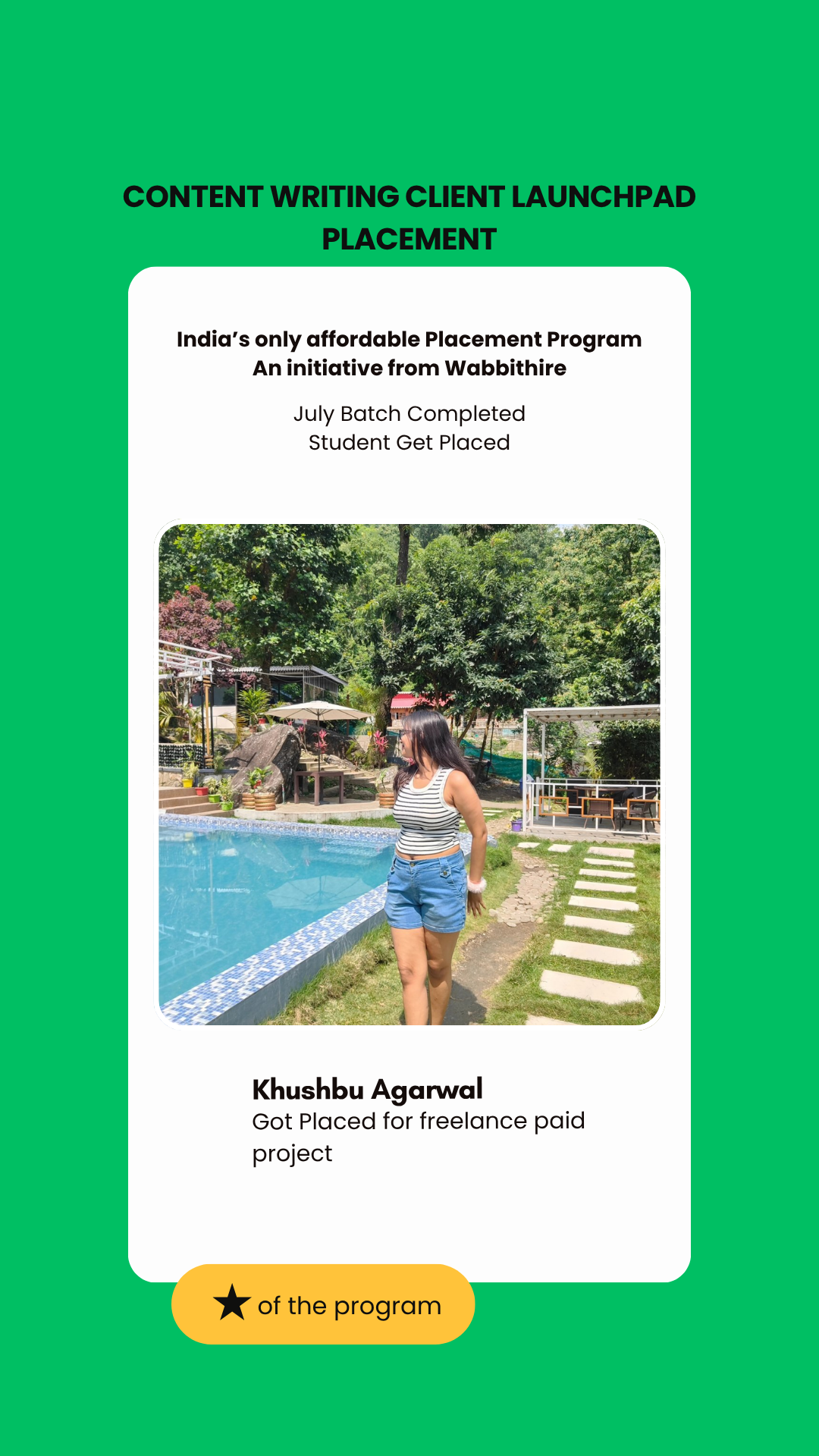 Khushbu Agarwal — Freelance Paid Project opportunity through the Wabbithire Writing Initiative (July 2026 Batch)