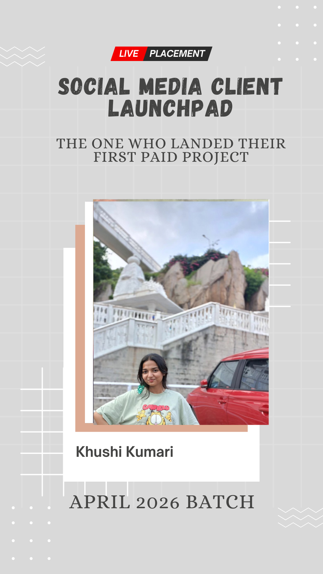 Khushi Kumari — placed through Wabbithire Client Launchpad