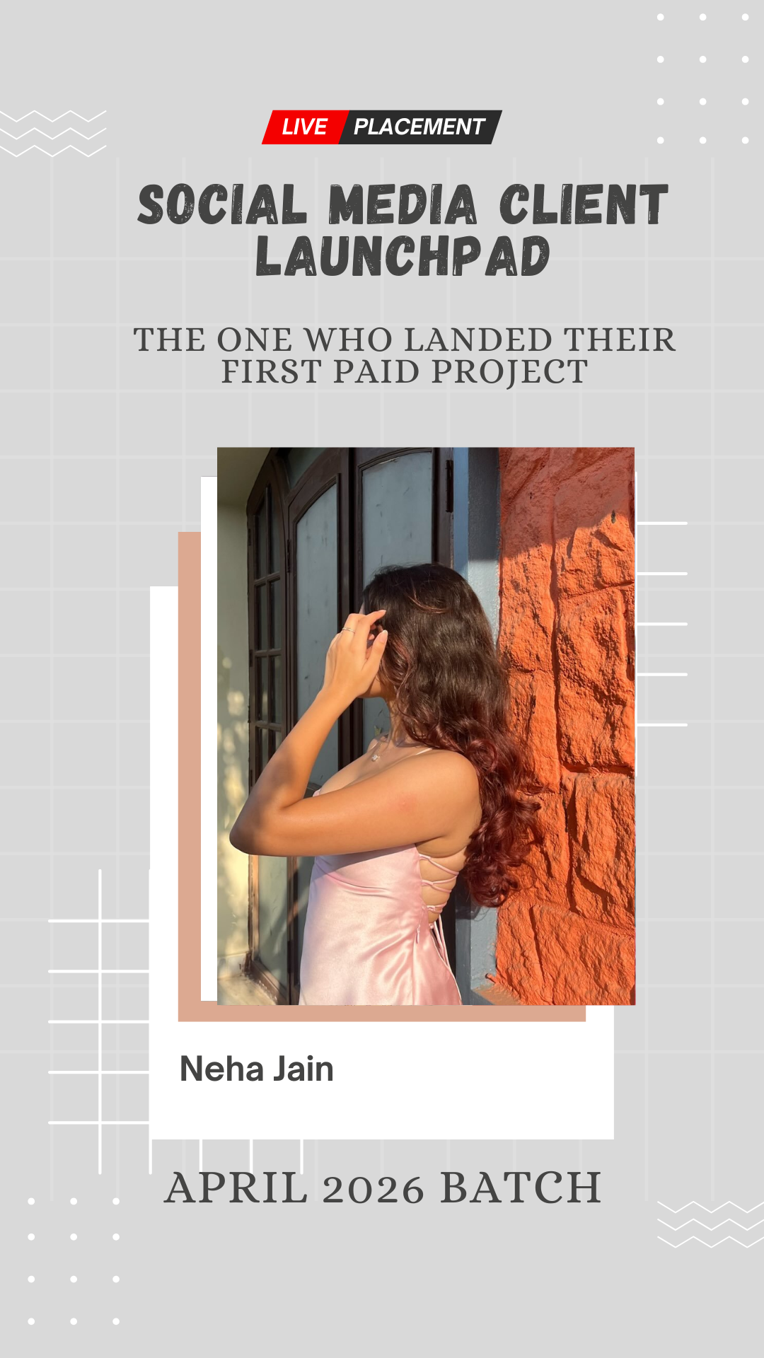 Neha Jain — placed through Wabbithire Client Launchpad