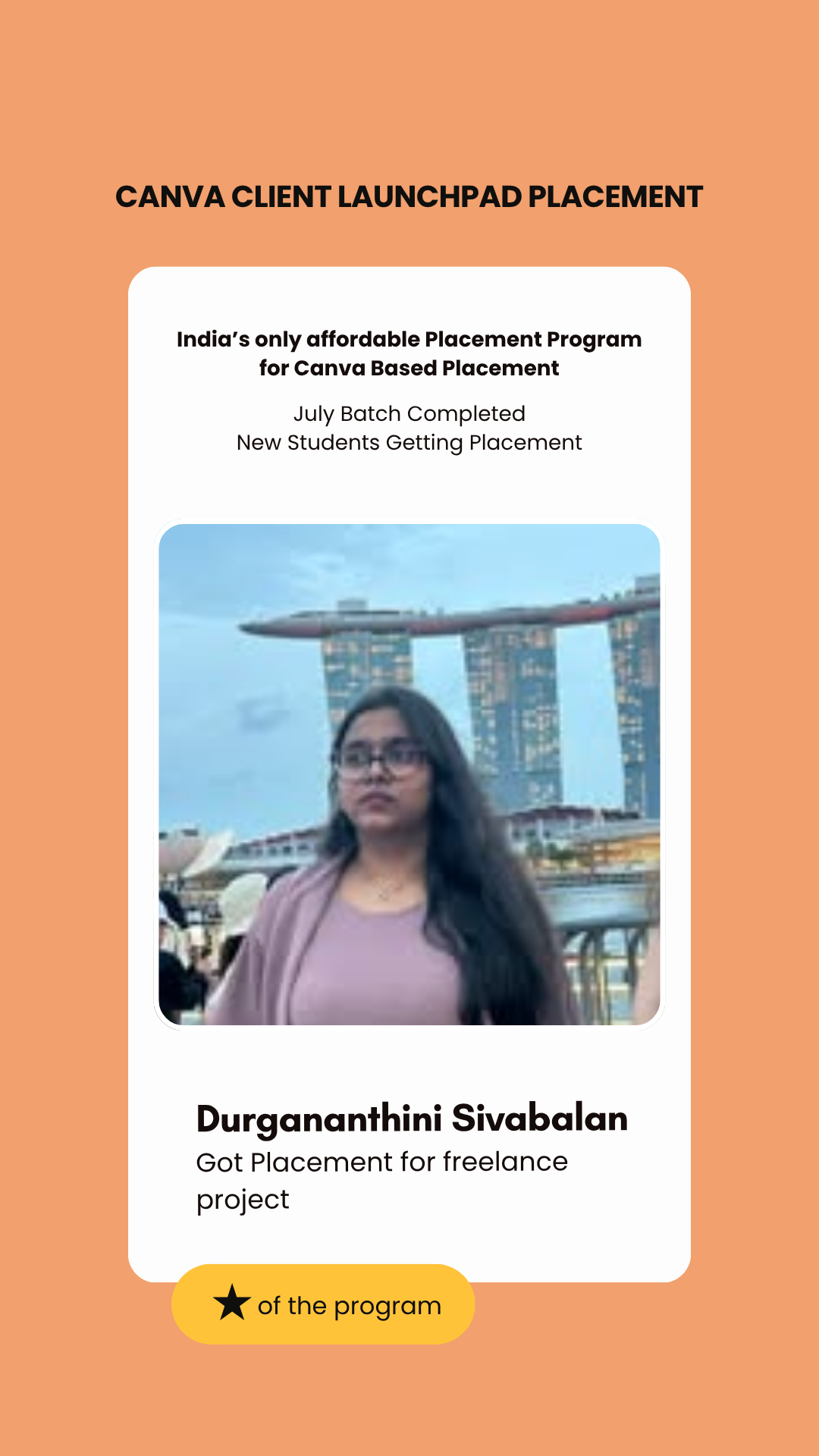 Durgananthini Sivabalan — Canva Initiative placement, Wabbithire