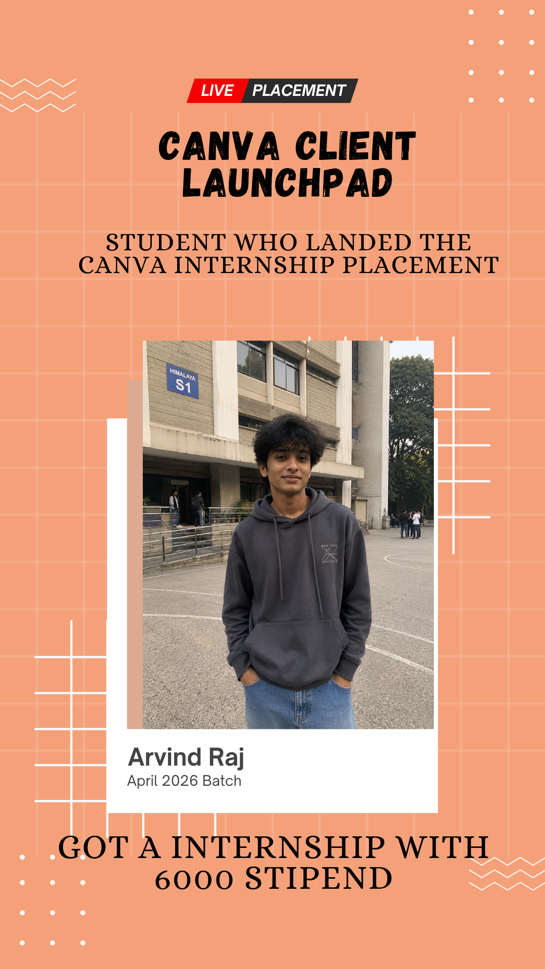 Arvind Raj — placed through Wabbithire Client Launchpad