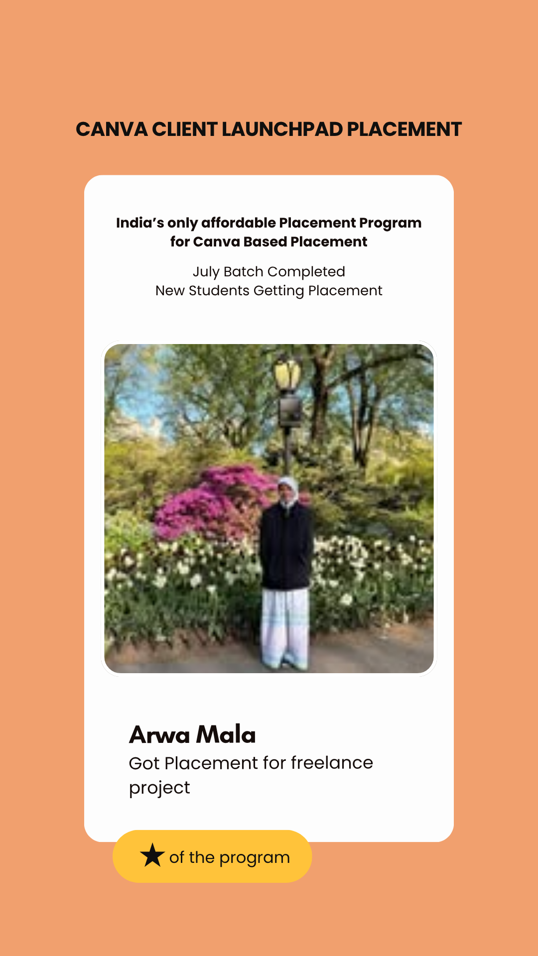 Annu Molu — Canva Initiative placement, Wabbithire